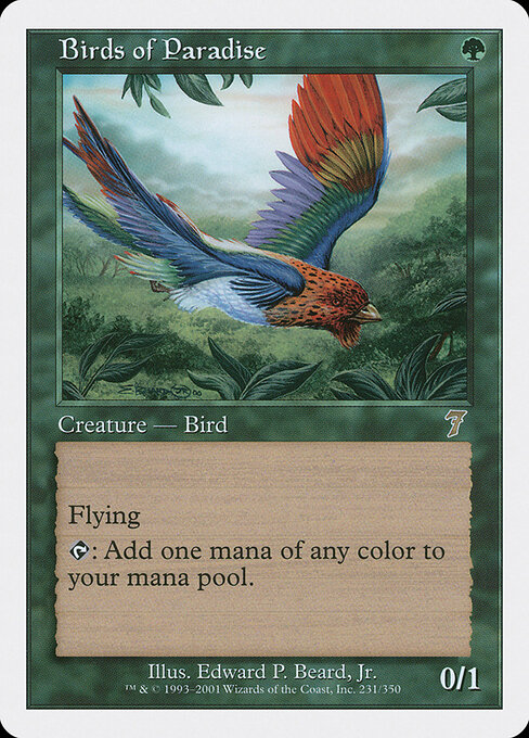 Birds of Paradise from Seventh Edition (7ED)