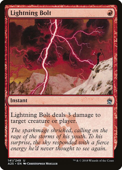 Lightning Bolt from Masters 25 (A25)